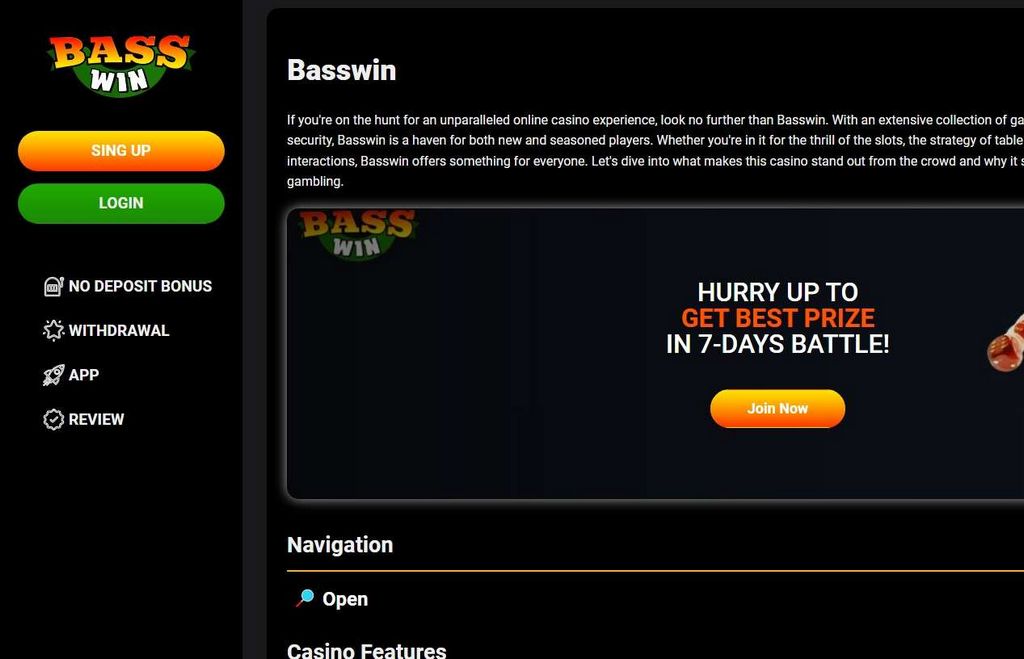 Bass Win Online Casino - Testimonial, New Bonus Offers 2025